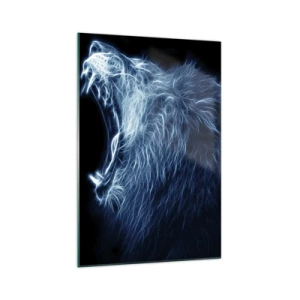 Schilderen op glas - De vurige toorn van de koning - 70x100 cm
