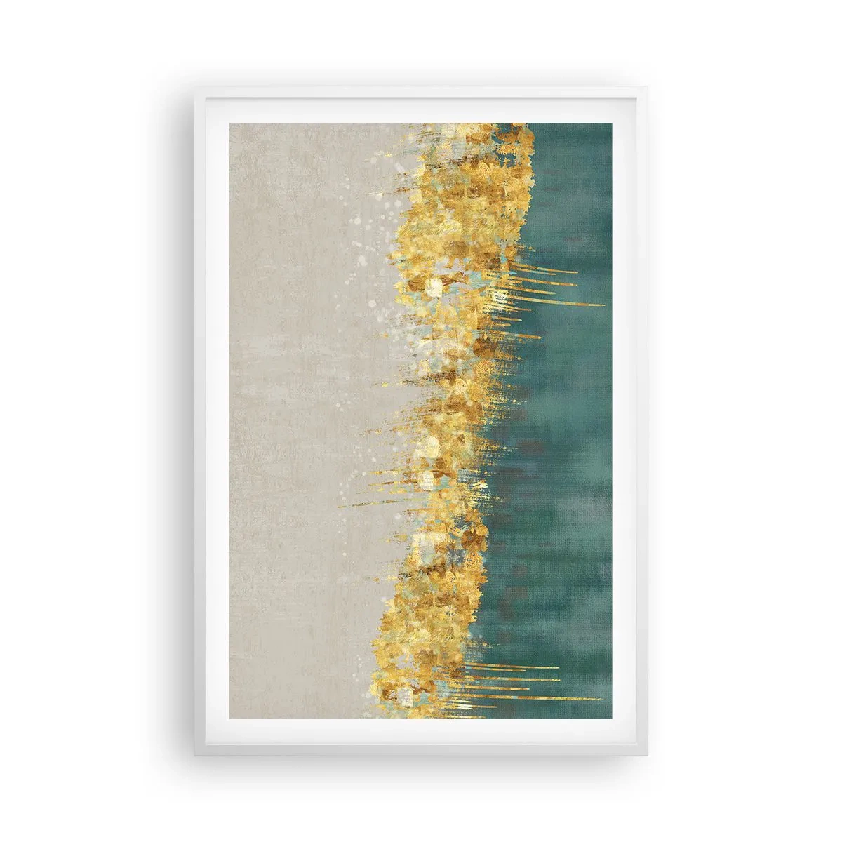 Poster in een witte lijst - De gouden rand - 61x91 cm