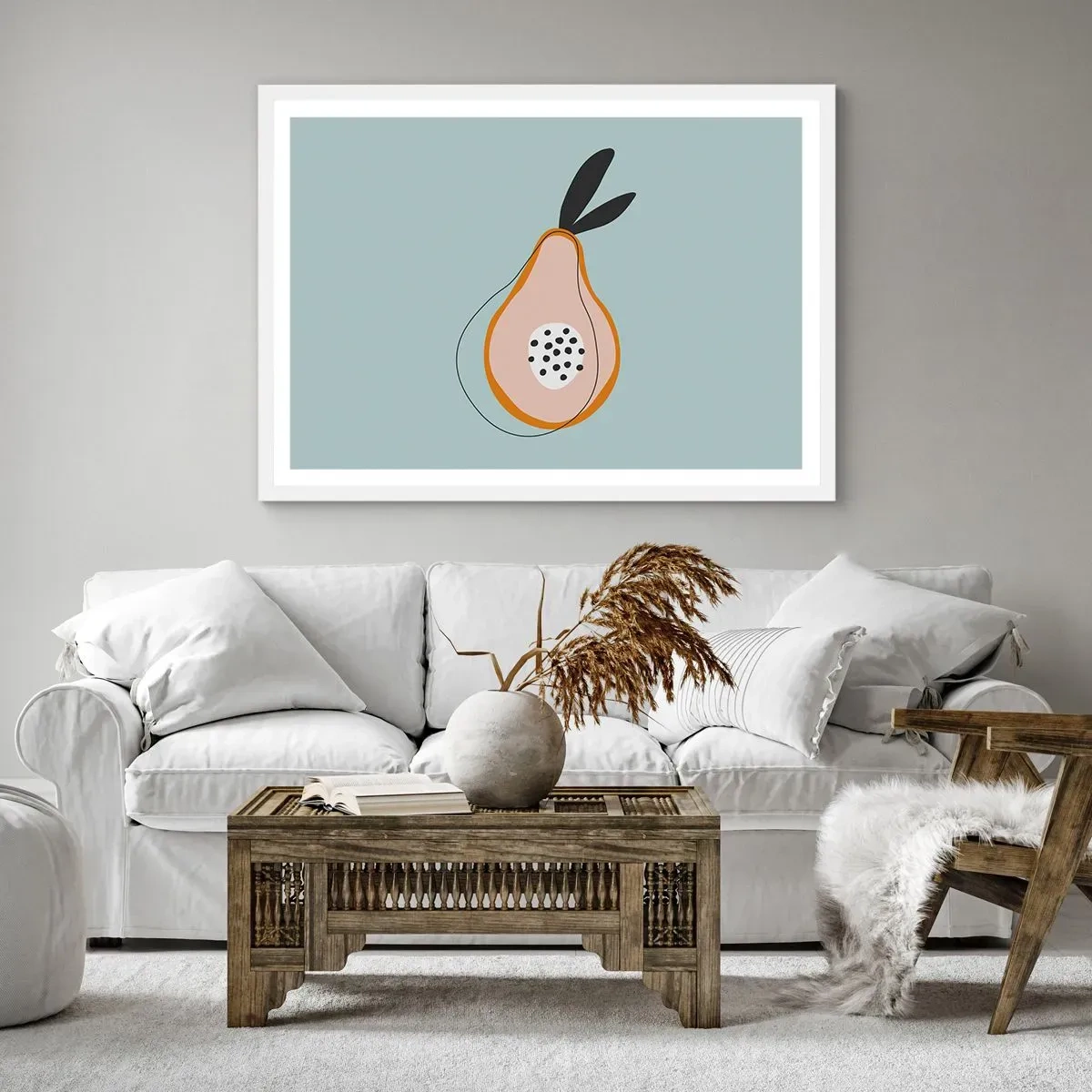 Poster in een witte lijst - Doordringen in de aard van de dingen - 40x30 cm