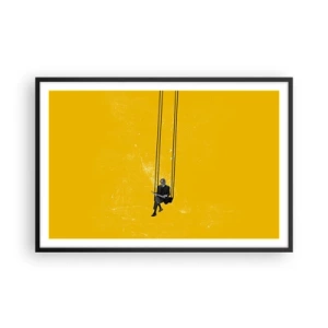 Poster in een zwarte lijst - Dag als iedere dag - 91x61 cm