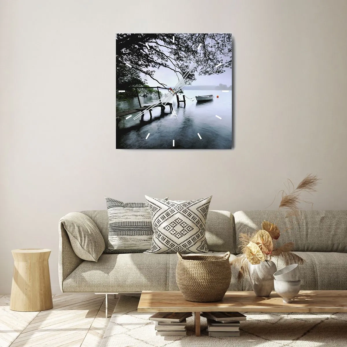 Wandklok - Klok - Je bent al aan het rusten - 30x30 cm