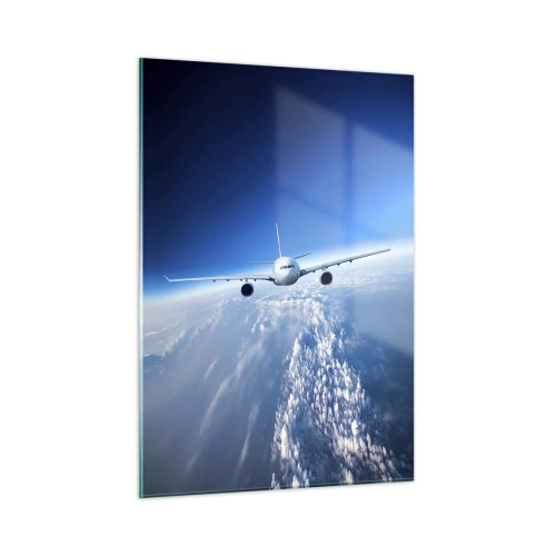 Schilderen op glas - Ik vlieg omdat ik dat wil - 50x70 cm