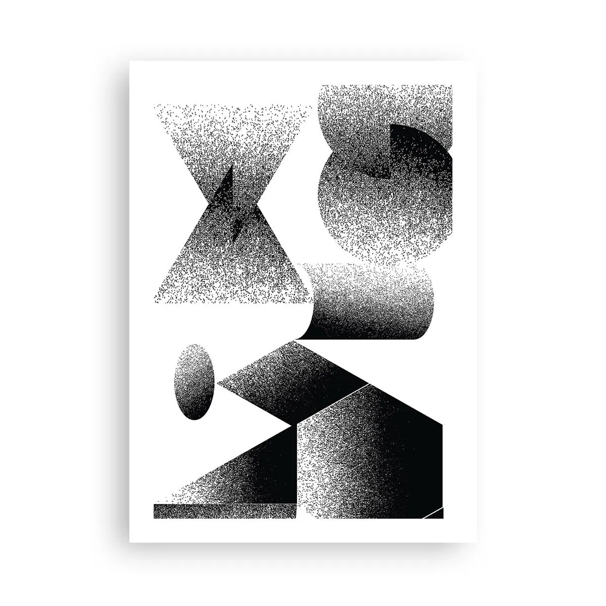 Poster - Hoeken en ovalen - 50x70 cm