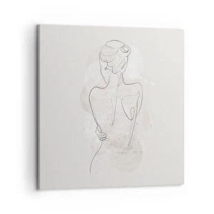 Schilderen op canvas - Als een gevoelig instrument - 60x60 cm