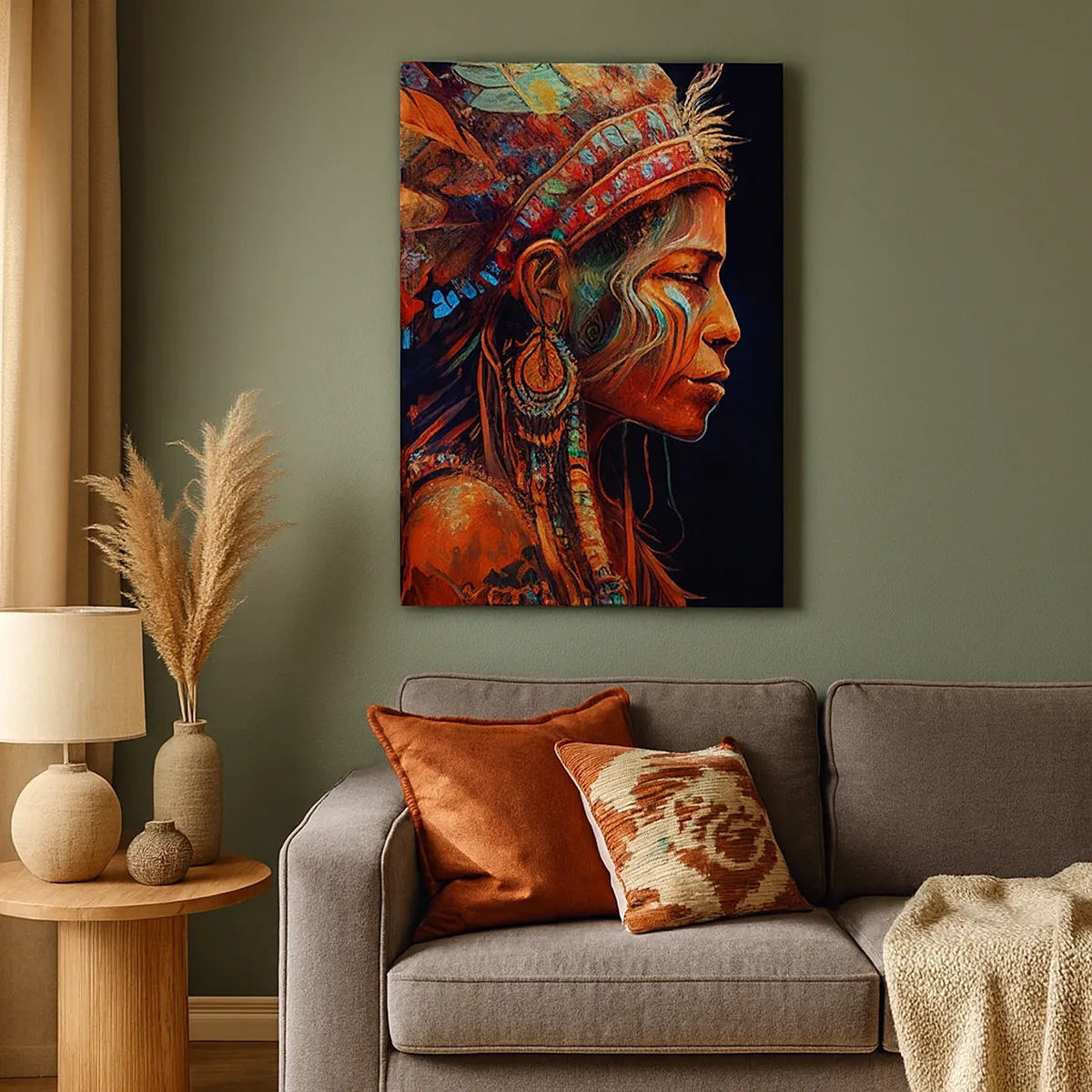 Schilderen op canvas - Magisch ritueel - 50x70 cm