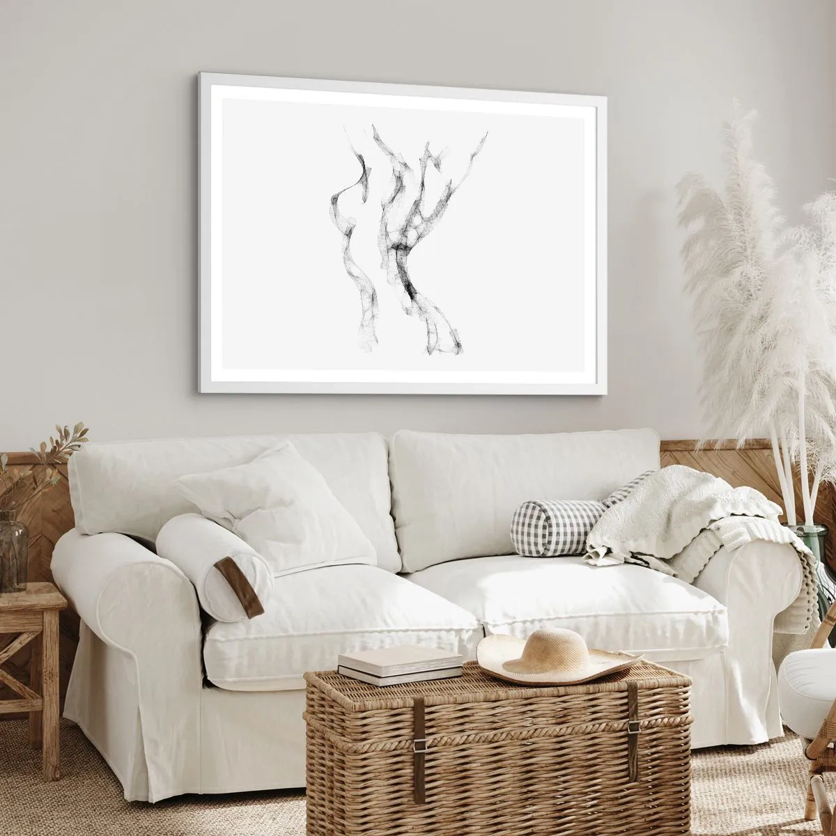 Poster in een witte lijst - Mooi en sterk - 40x30 cm