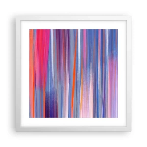 Poster in een witte lijst - Opgang naar de regenboog - 40x40 cm