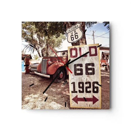 Wandklok - Klok - Een legende van de Amerikaanse provincie - 30x30 cm