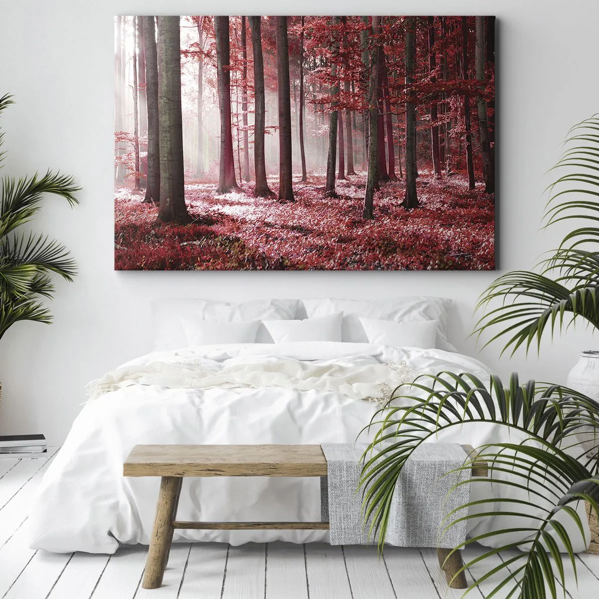 Schilderen op canvas - Rood is net zo mooi - 120x80 cm