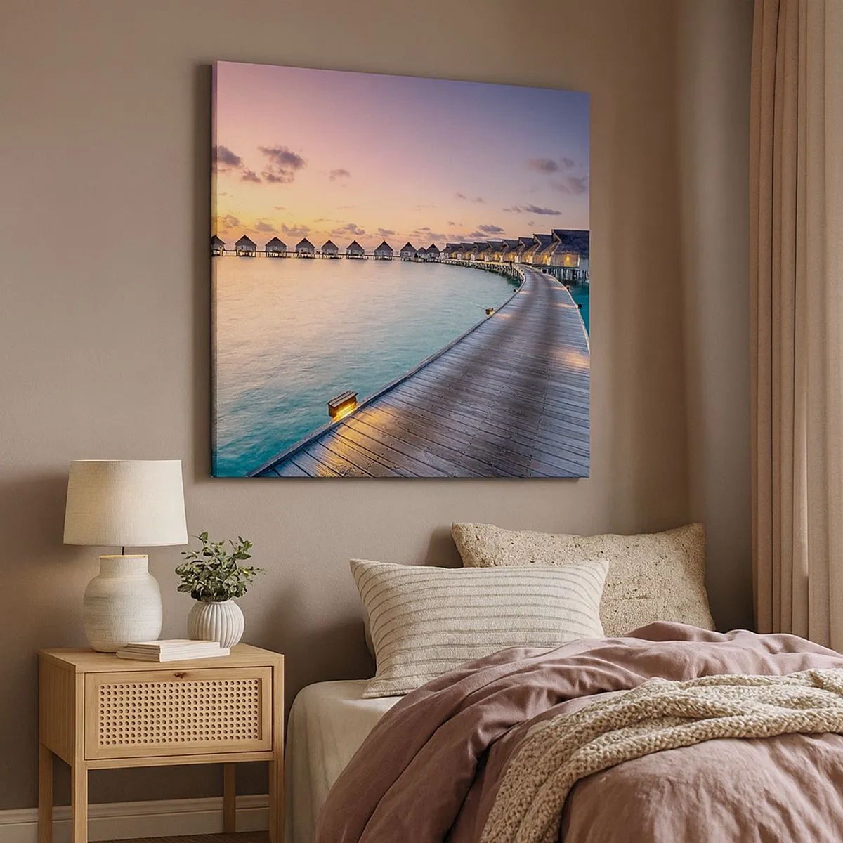 Schilderen op canvas - Vakantie - terug naar de bronnen - 30x30 cm