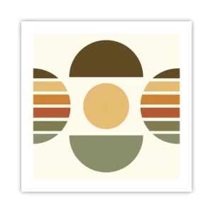 Poster - In aardetinten - 50x50 cm