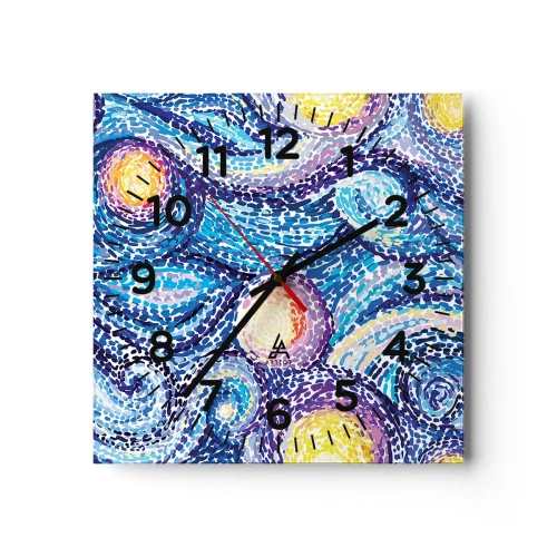 Wandklok - Klok - Naar een schilderij van van Gogh - 40x40 cm