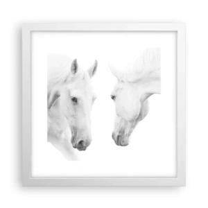 Poster in een witte lijst - Is dit vriendschap...? - 30x30 cm