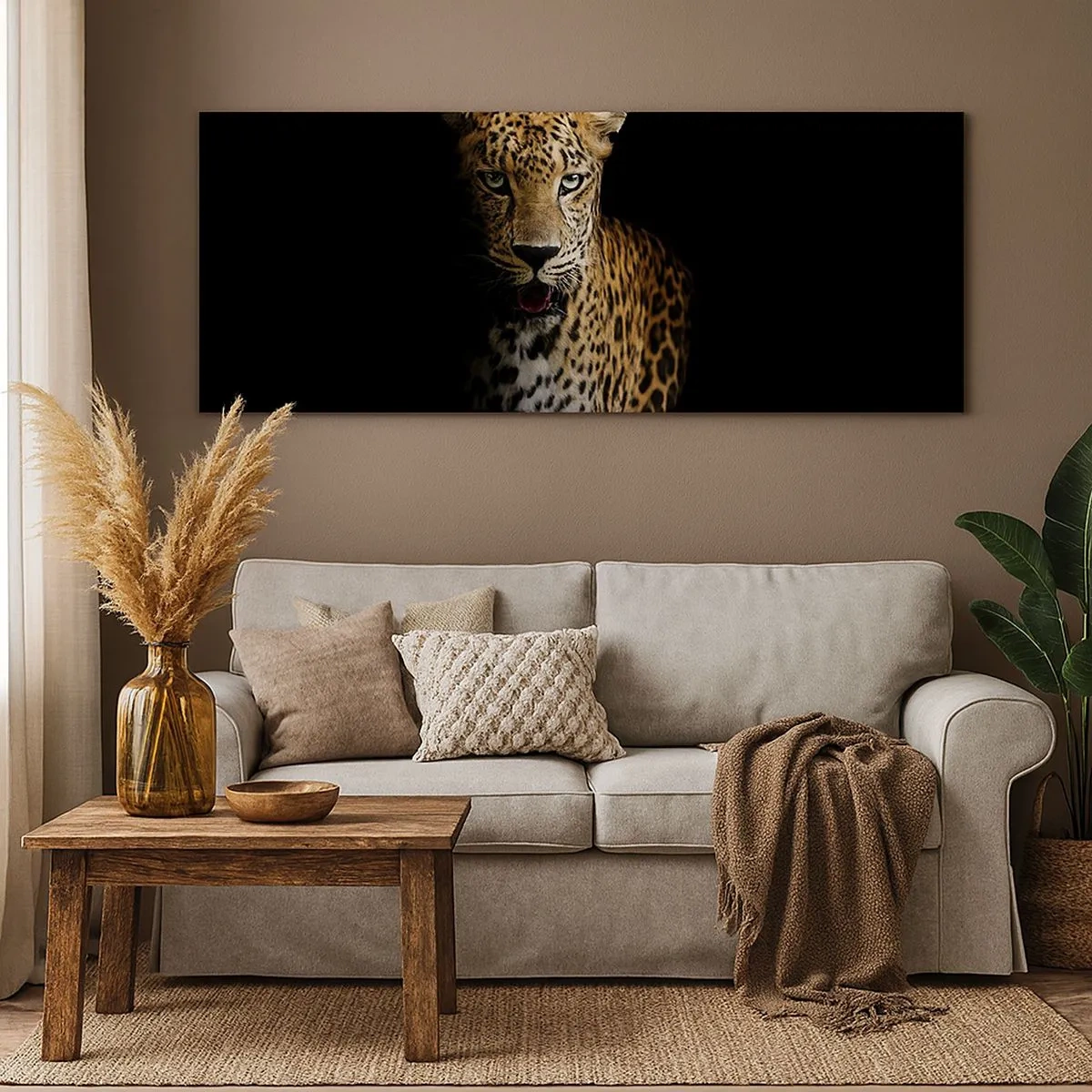 Schilderen op canvas - Donkere schoonheid - 100x40 cm