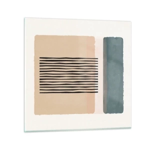 Schilderen op glas - Alles is oke - 70x70 cm