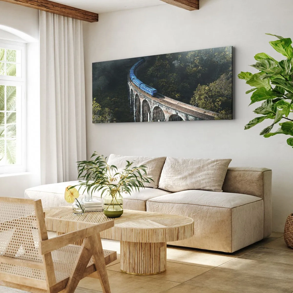 Schilderen op canvas - Neiging tot natuur - 160x50 cm