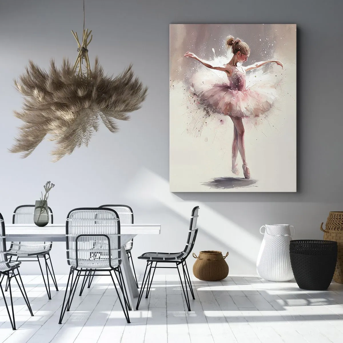 Schilderen op canvas - Als een jonge vogel - 50x70 cm