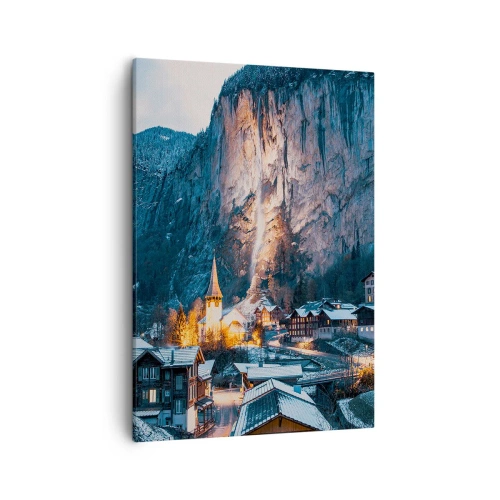 Schilderen op canvas - De stralende geest van de winter - 50x70 cm