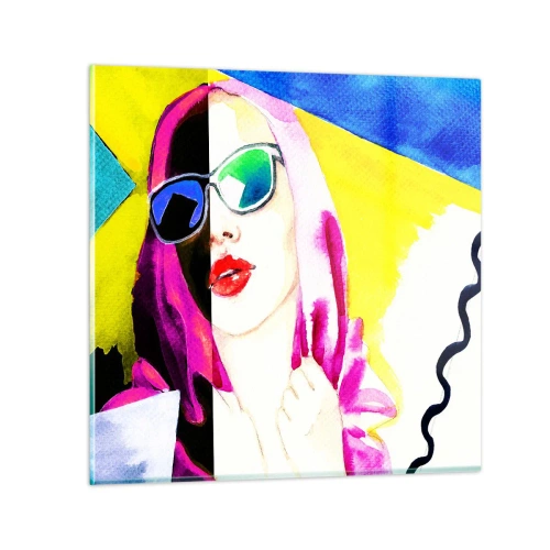 Schilderen op glas - Ik ben niet wit en ik ben niet zwart - 70x70 cm