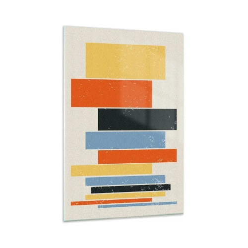 Schilderen op glas - Muzieknotatie - 80x120 cm