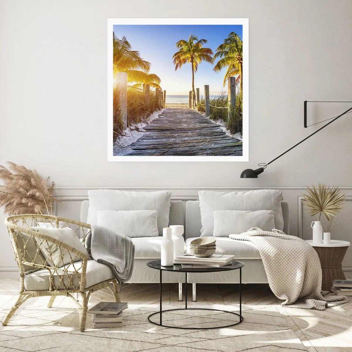 Poster - Rechtstreeks naar het paradijs - 30x30 cm