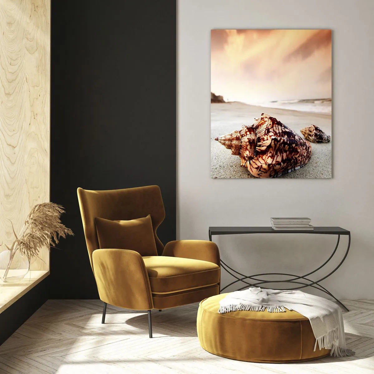 Schilderen op glas - Outcasts van golven - 50x70 cm