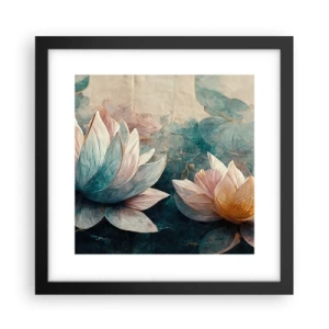 Poster in een zwarte lijst - Sterren van het meer - 30x30 cm