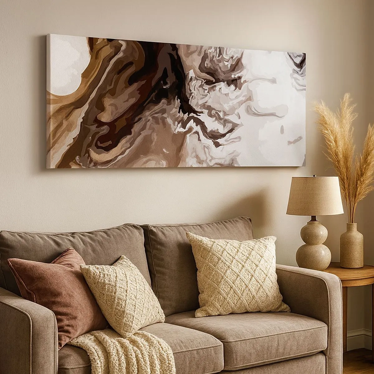 Schilderen op canvas - Kleurcontrast - 100x40 cm