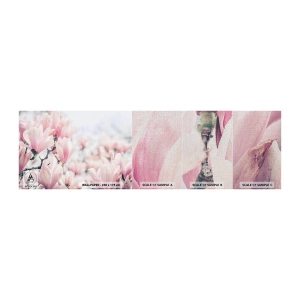 Fotobehang Monster Premium Canvas - Het ideaal van subtiliteit - Magnolia, Bloemen, Magnoliaboom - 100x30 cm