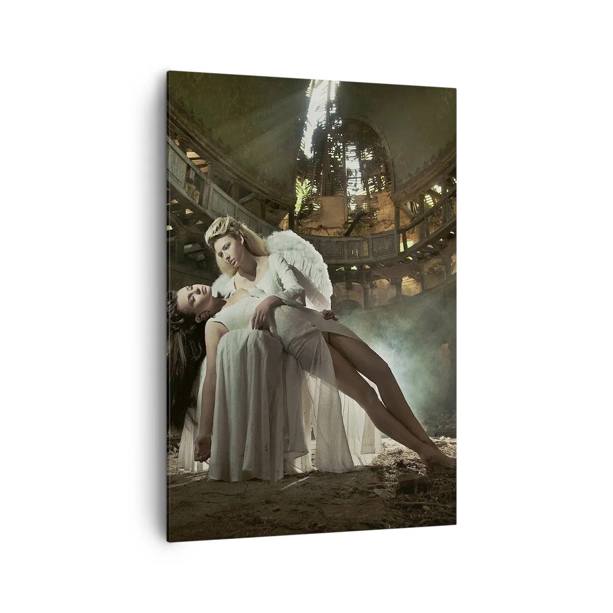 Schilderen op canvas - De geest van het oude theater - 70x100 cm