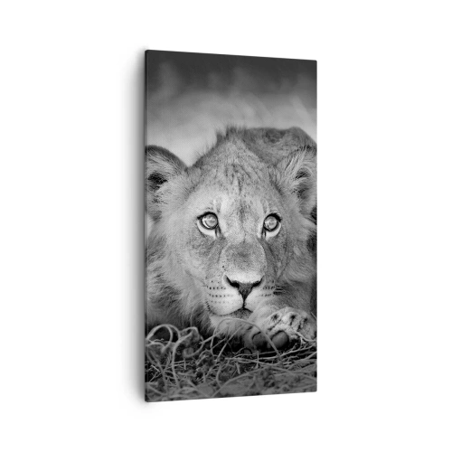 Schilderen op canvas - Koninklijke puppy - 55x100 cm