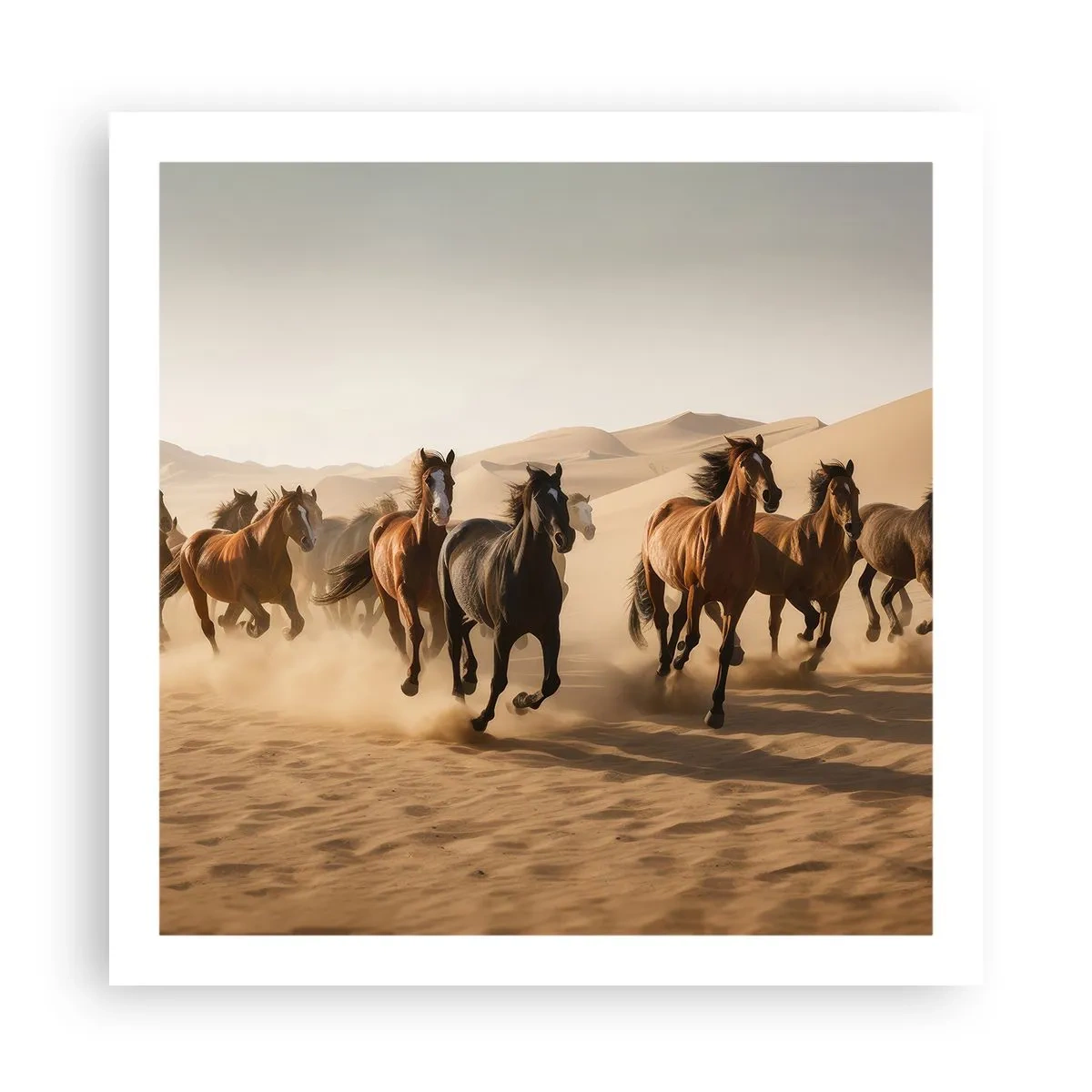 Poster - Vrij als de wind - 60x60 cm