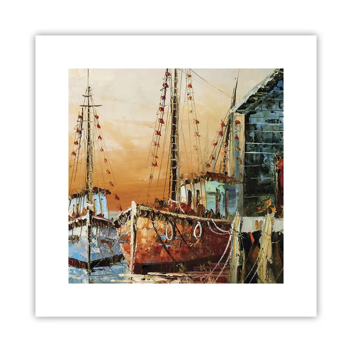 Poster - Een vreedzame terugkeer - 30x30 cm