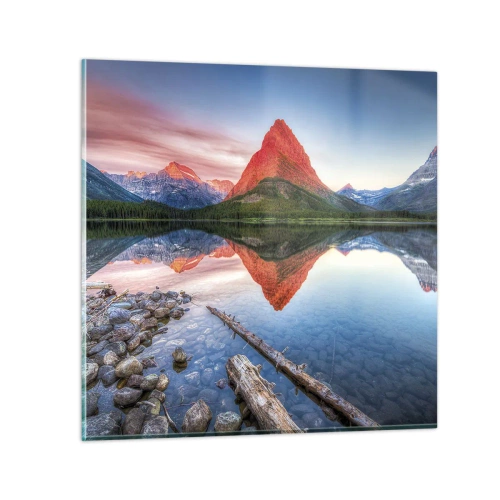 Schilderen op glas - Warmte en koude - 30x30 cm