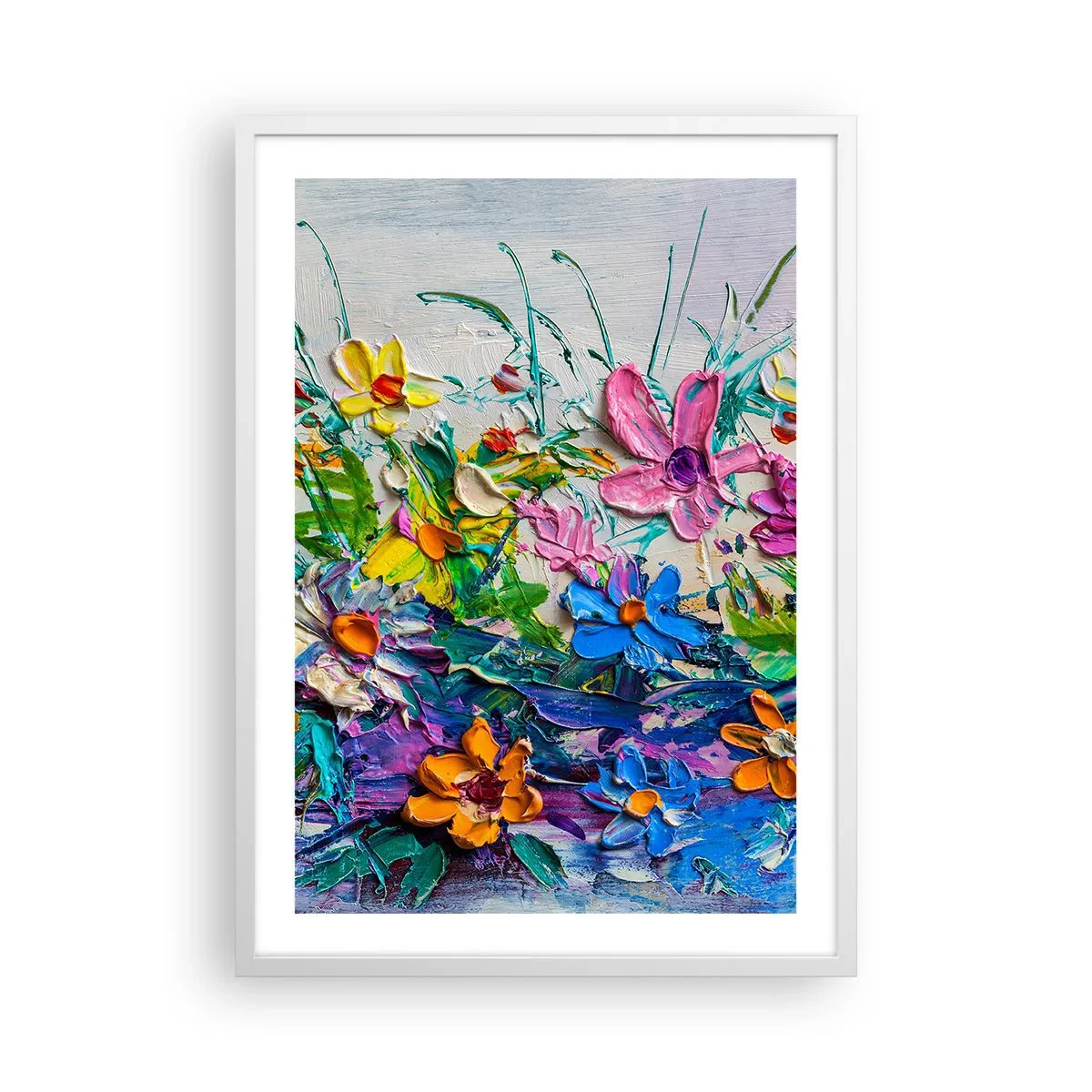 Poster in een witte lijst - Helemaal geen stilleven - 50x70 cm