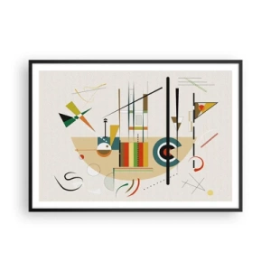 Poster in een zwarte lijst - En de wereld lacht - 100x70 cm