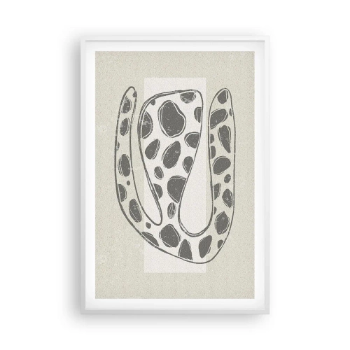Poster in een witte lijst - Een vreemd wezen - 61x91 cm