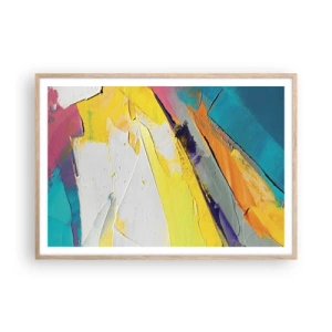 Een poster in een licht eiken lijst - De anatomie van licht - 100x70 cm