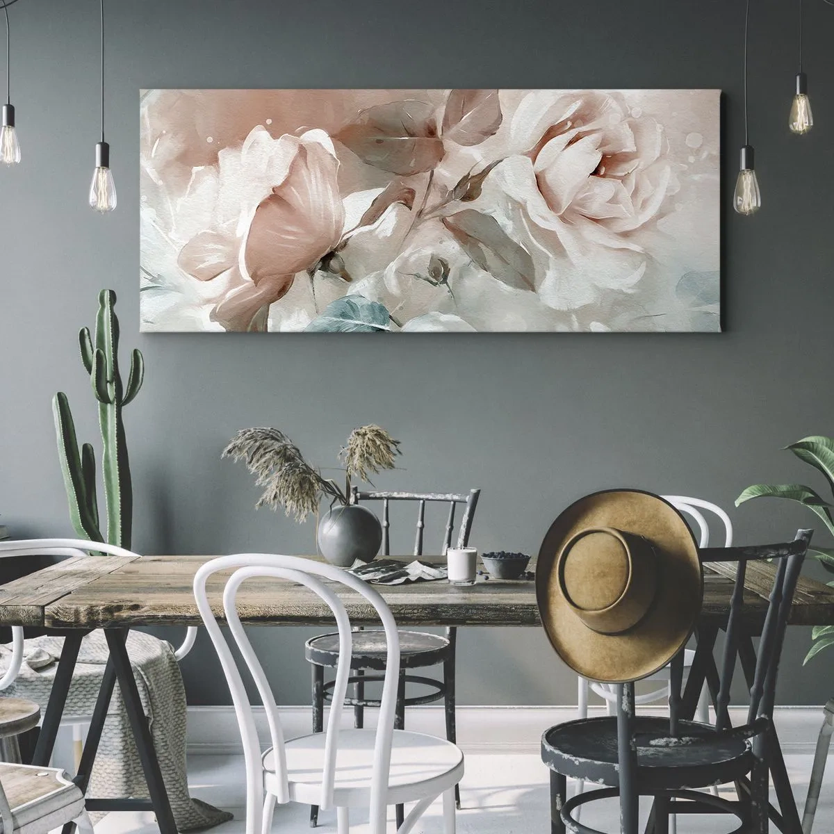 Schilderen op canvas - De geest van de romantiek - 100x40 cm
