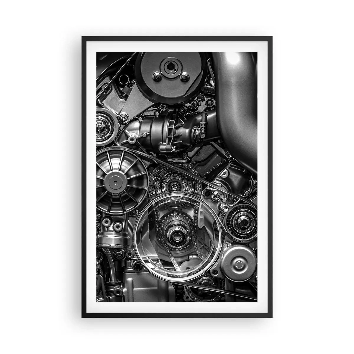 Poster in een zwarte lijst - De poëzie van mechanica - 61x91 cm