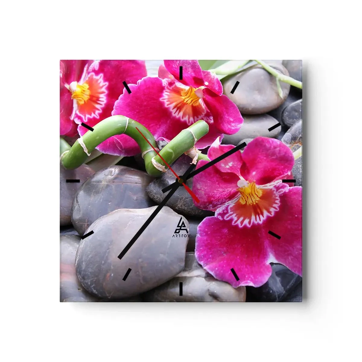 Wandklok - Klok - Kou en hitte - 40x40 cm