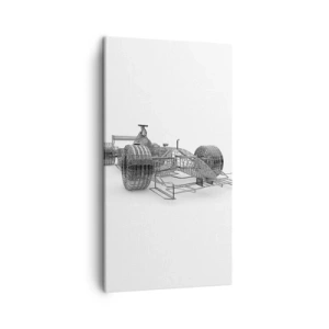 Schilderen op canvas - Perfect ontwerp - het idee van momentum - 45x80 cm