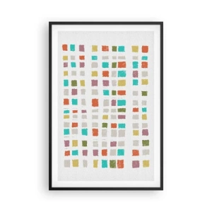 Poster in een zwarte lijst - Onbekend spel - 61x91 cm