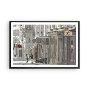 Poster in een zwarte lijst - Stadsvreugde - 91x61 cm