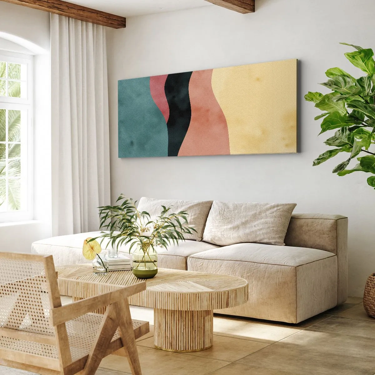 Schilderen op canvas - Conforme non-conformiteit - 140x50 cm