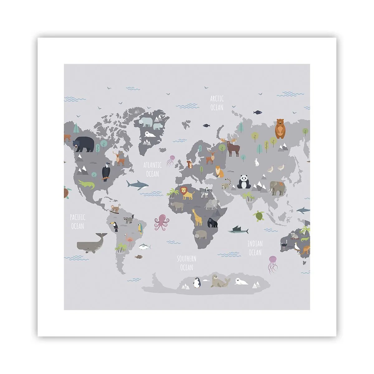 Poster - Vertel me waar je vandaan komt ... - 40x40 cm