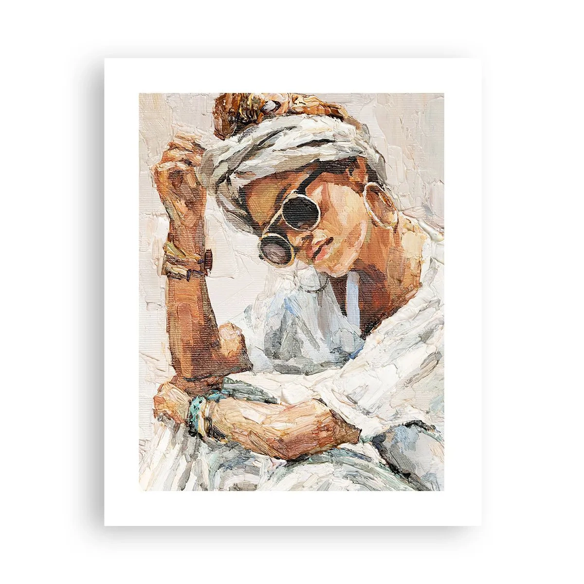 Poster - Portret in de volle zon - 40x50 cm