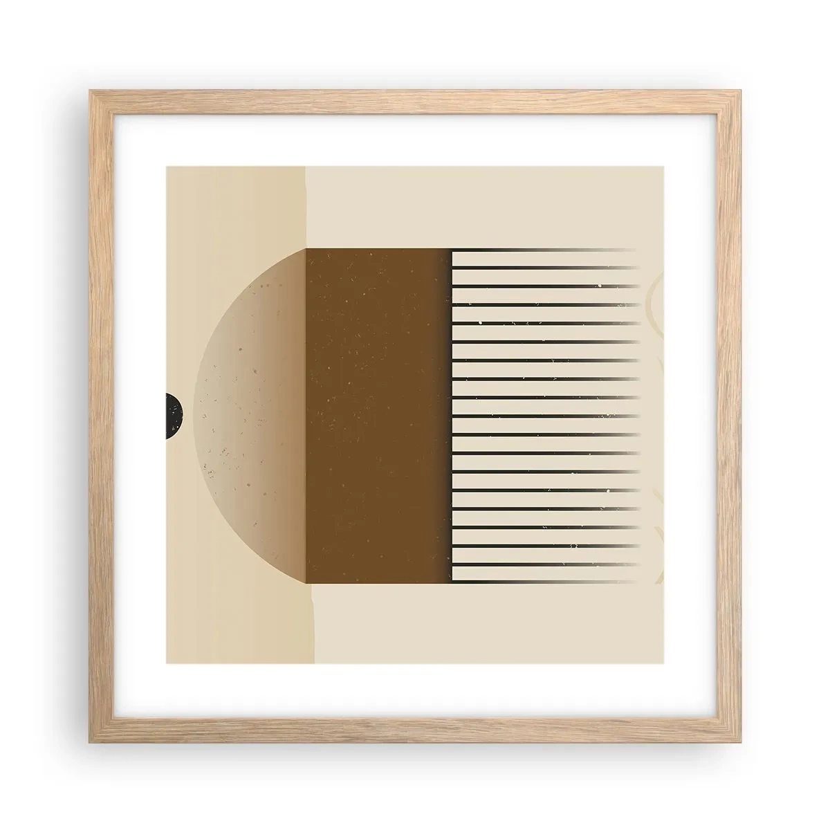 Een poster in een licht eiken lijst - verschillende staten - 40x40 cm