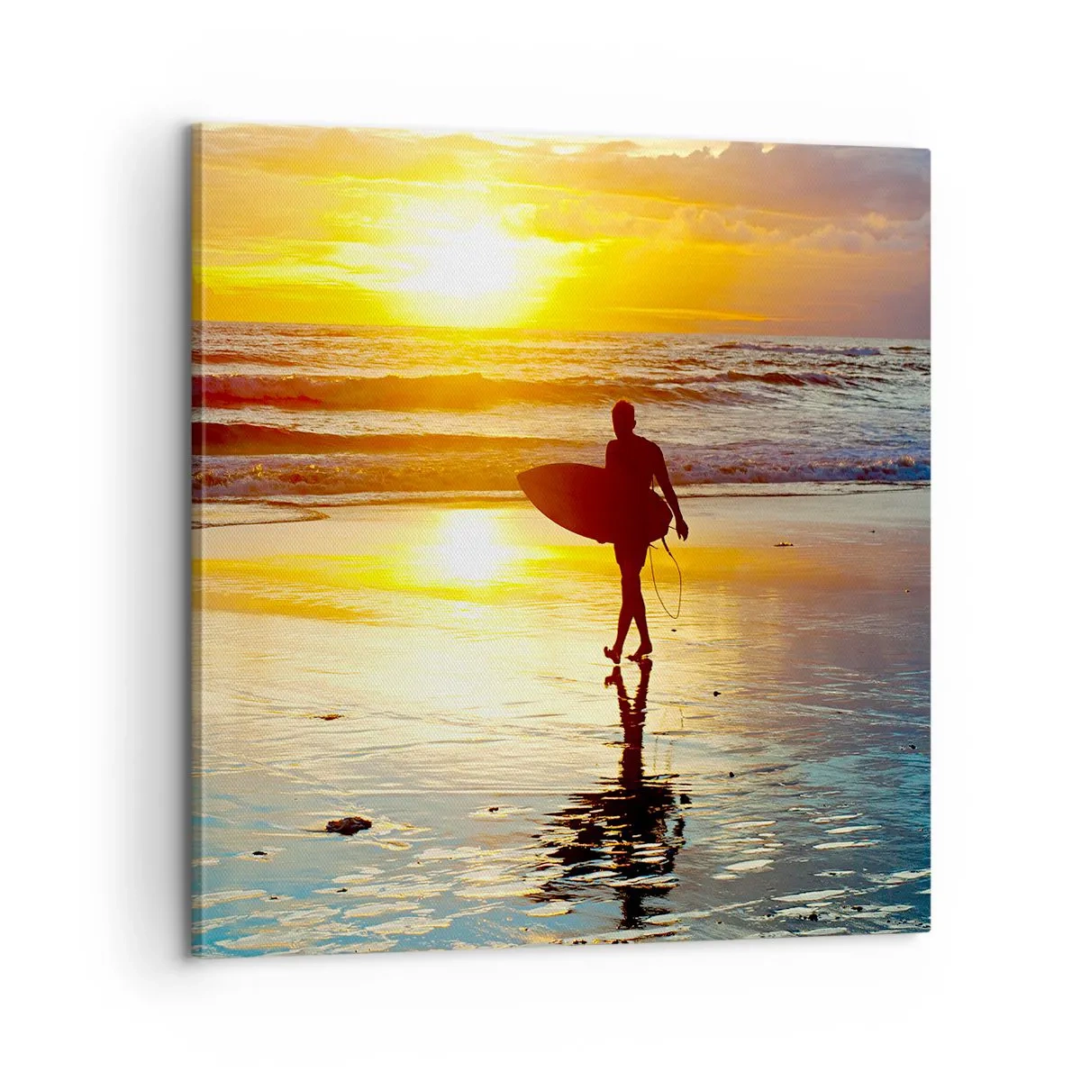 Schilderen op canvas - De terugkeer van de krijger - 60x60 cm