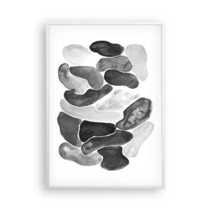 Poster in een witte lijst - Rotsachtige abstractie - 70x100 cm